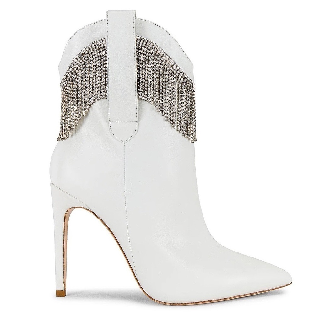 RAYE Blade Bootie in White Size 7.5